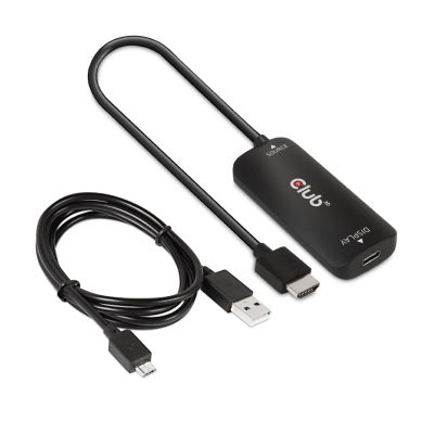 12. CLUB3D CAC-1336 adapter kablowy 1 m HDMI + USB USB Type-C Czarny