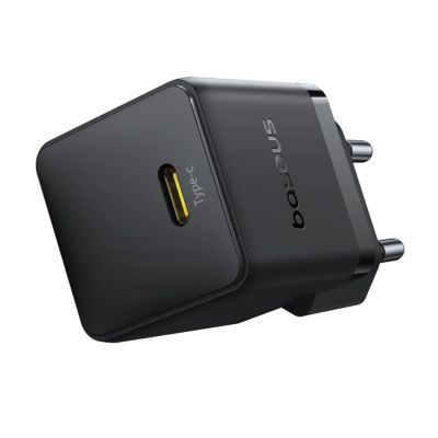 4. Ładowarka sieciowa Baseus Palm 1C 20W (z kablem Baseus Mini White USB-C 60W (20V/3A) 1m) - czarna