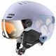 2. Uvex Skihelm rocket jr visor Lawenda