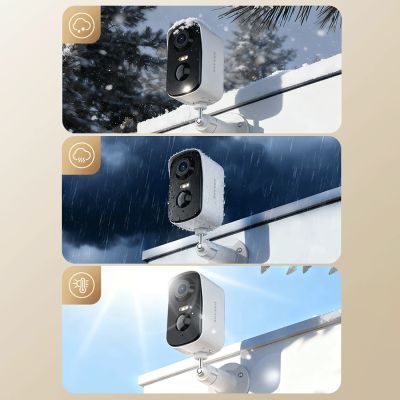 12. Kamera zewnętrzna Dreame Navo Care SE 1 Outcam z panelem solarnym - biała