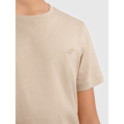 3. T-shirt bawełniany dziewczęcy 4F 4FJWAW26TTSHF3528-83S