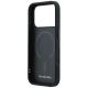 7. Etui Mercedes Leather Mesh with Bow Line MagSafe na iPhone 17 Pro - czerwone