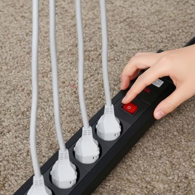 18. MACLEAN LISTWA ZASILAJĄCA 8 GNIAZD Z 1 WYŁĄCZNIKIEM MCE11