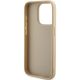 7. Etui Guess Saffiano Iridescent Script na iPhone 14 Pro - złote