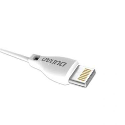 13. Dudao przewód kabel USB / Lightning 2.4A 1m biały (L4L 1m white)