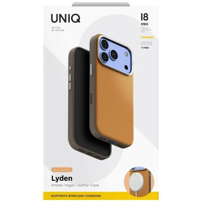 6. Etui UNIQ Lyden DS Magclick Charging na iPhone 18 Pro / 17 Pro - jasnopomarańczowe