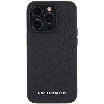 3. Etui Karl Lagerfeld Quilted K Pattern na iPhone 15 Pro - czarne