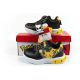 10. Leomil buty sportowe dziecięce sneakersy Pokemon lekkie na rzep LED czarne żółte