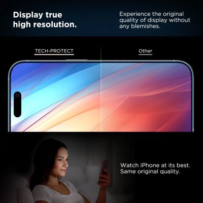 5. Szkło hartowane Tech-Protect Quick Set+ 2-pack na iPhone 17 Pro - czarne
