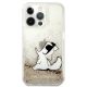 3. Etui Karl Lagerfeld Liquid Glitter Choupette Fun na iPhone 13 / 13 Pro - przezroczysto-złote