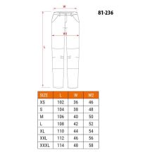 Spodnie ochronne czarne NEO tools 81-236-S