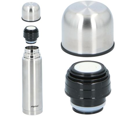 4. TERMOS TERMICZNY TURYSTYCZNY ALPINA 480ML SREBRNY