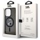 8. Etui Karl Lagerfeld Karl&Choupette Glitter MagSafe na iPhone 15 Pro - czarne