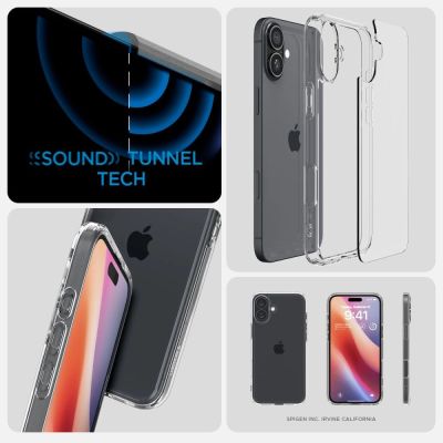 12. Etui Spigen Ultra Hybrid na iPhone 16 - przezroczyste