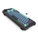 8. REDRAGON K724GBG-RGB-PRO Behemoth klawiatura USB + RF Wireless + Bluetooth Szary, Niebieski