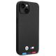 4. Etui BMW Leather Stamp Tricolor MagSafe na iPhone 14 - czarne