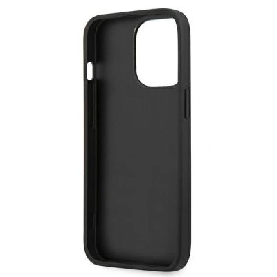 7. Etui Karl Lagerfeld Leather Ikonik Karl's Head Metal na iPhone 13 Pro Max - niebieskie