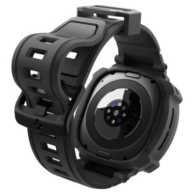 4. Pasek z obudową Spigen Rugged Armor Pro na Samsung Galaxy Watch Ultra 2 2026 47 mm - czarny matowy