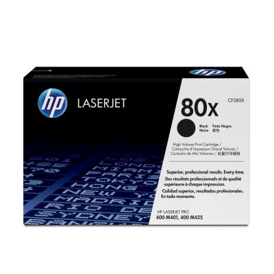 40. HP 80X svart LaserJet-tonerkassett med hög kapacitet, original kaseta z tonerem 1 szt. Oryginalny Czarny