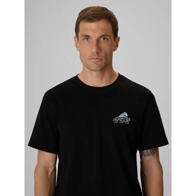 3. T-shirt regular z nadrukiem męski 4F 4FRSS26TTSHM4299-20S