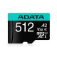 5. ADATA Premier Pro 512 GB UHS1 U3 V30 A2 + adapter