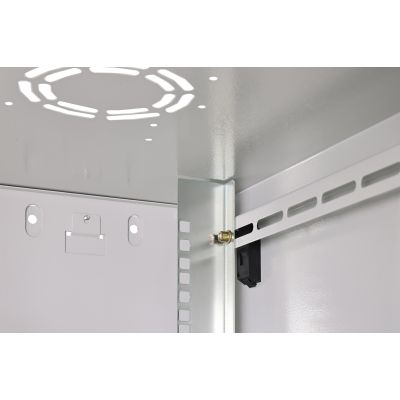 8. Digitus Szafa sieciowa wisząca DYNAmic 19" 12U rack 600x600, drzwi szyba, szary, niedzielona, złożona, 60kg