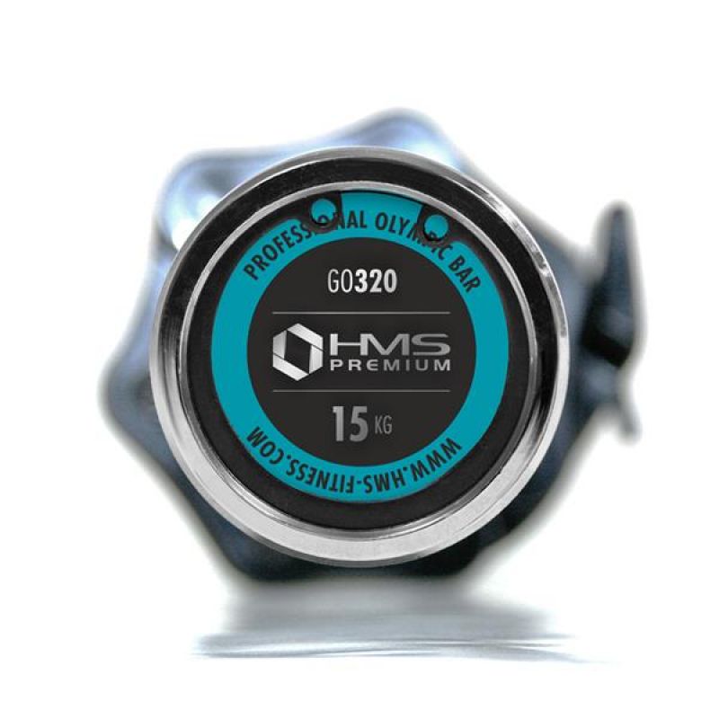25. Gryf olimpijski HMS LOCK JAW BLACK 183 cm GO320 