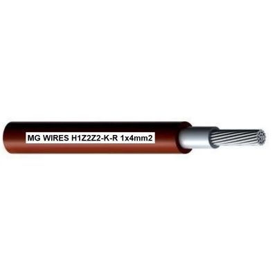 Przewód fotowoltaiczny // MG Wires // 1x4mm2, 0,6/1kV czerwony H1Z2Z2-K-R-4mm2 RD, opakowanie 50m