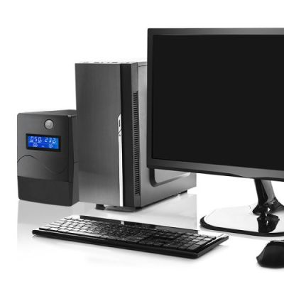 4. Qoltec Monolith zasilacz UPS Podwójnej konwersji (online) 1 kVA 600 W 2 x gniazdo sieciowe