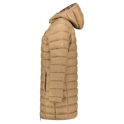3. Kurtka damska Geographical Norway ATIKAMAP LONG HOOD TAUPE DB LADY 233 (WZ5137F/GN-TAUPE)