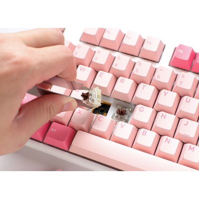 6. Ducky One 3 TKL klawiatura Gaming USB QWERTY Angielski Różowy