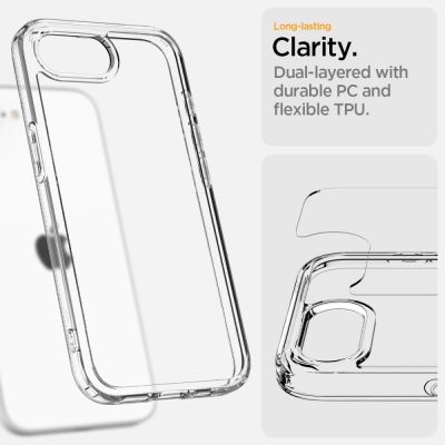 12. Etui Spigen Ultra Hybrid na iPhone 16e / 17e - przezroczyste