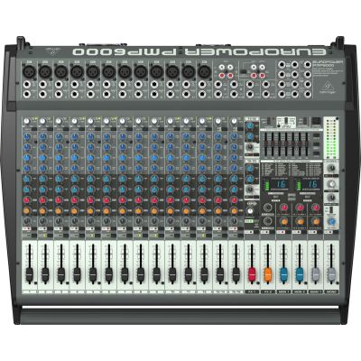 4. Behringer PMP6000 mikser audio 20 kan. 10 - 200000 Hz Czarny