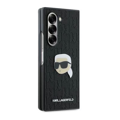 5. Etui Karl Lagerfeld Saffiano Monogram Head Pin na Samsung Galaxy Z Fold 6 - czarne