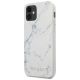 5. Etui Guess Marble na iPhone 12 mini 5,4" - białe