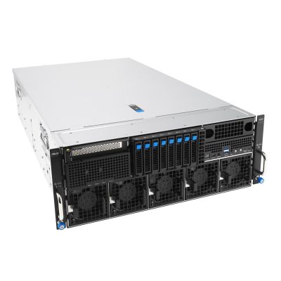 4. Platforma Asus Rack (4U) ESC8000A-E13P AMD EPYC 9005 (8xNVMe, 2xM.2, 2x10Gbe, IPMI, 3200W)