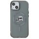 3. Karl Lagerfeld KLHMP15SHLSKCK iPhone 15   6.1" czarny/black hardcase IML Metal Karl&Choupette Head MagSafe