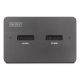 15. Stacja dokująca USB-C 3.2 Gen2 dla dysków SSD M.2 Duo NVMe oraz SATA (max. 2x 4 TB) z czytnikiem kart SD-Express 7.1 (max. 2 TB), czarna