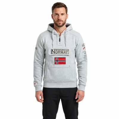 5. Bluza męska Geographical Norway GYMCLASS BGREY DB GTX  MEN 054 (WW2844H/GN-BLENDED GREY)