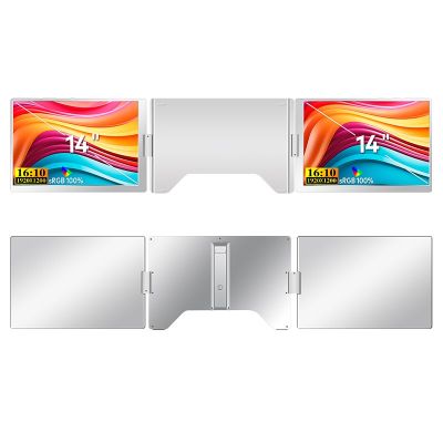 2. EXTRALINK SMART LIFE 14" 2-SCREEN MONITOR FOR LAPTOPS 12" TO 17.3"