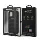 8. Etui AMG Leather Debossed Lines na iPhone 12 mini - czarne