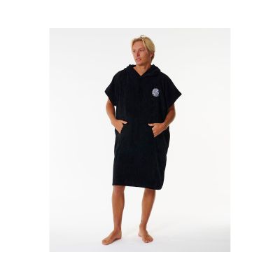 3. Ponczo RIP CURL Logo Hooded Towel czarny