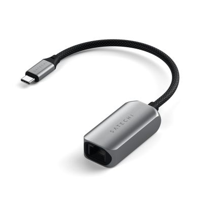 4. Satechi Ethernet Adapter - adapter USB-C 2.5 do Ethernet (space gray)