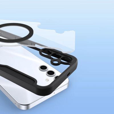 2. Etui Dux Ducis Skin X Pro na Samsung Galaxy S25 z MagSafe i portfelem - czarne