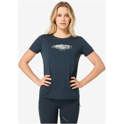 5. Koszulka z krótkim rękawkiem damska SUPER.NATURAL W CANADIAN WOODS TEE granatowa