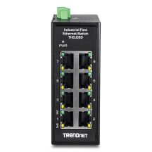 Trendnet TI-ELC80 przełącznik sieciowy Nie zarządzany Fast Ethernet (10/100) Czarny