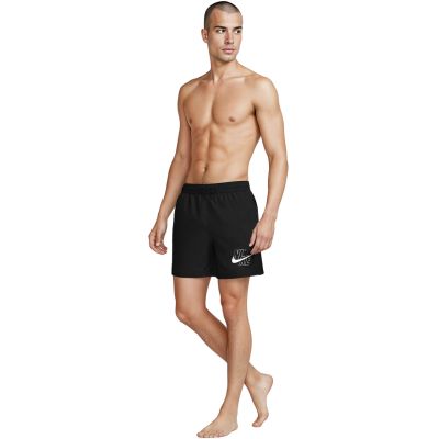 6. Spodenki kąpielowe Nike Logo Lap 5" Volley czarne NESSG574 001