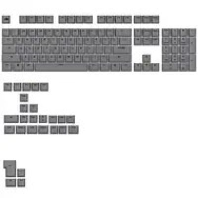 Glorious GPBT Basics, układ ANSI (USA), PBT, Dye-Sub - Armor Grey