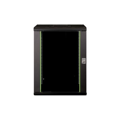 9. Digitus Szafa sieciowa wisząca Unique 19" 16U rack 600x450, drzwi szyba, czarny, niedzielona, złożona, 100kg