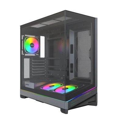 Montech Sky 3 PC-Gehäuse, Midi-Tower, ATX, ARGB, Tempered Glass - schwarz